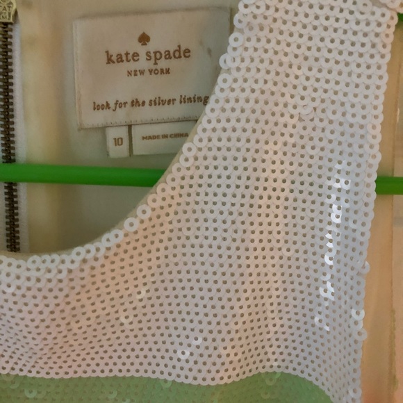 ✨ Kate Spade Neon Sequined Stripe Dress Size 10 ✨ - Picture 6 of 8